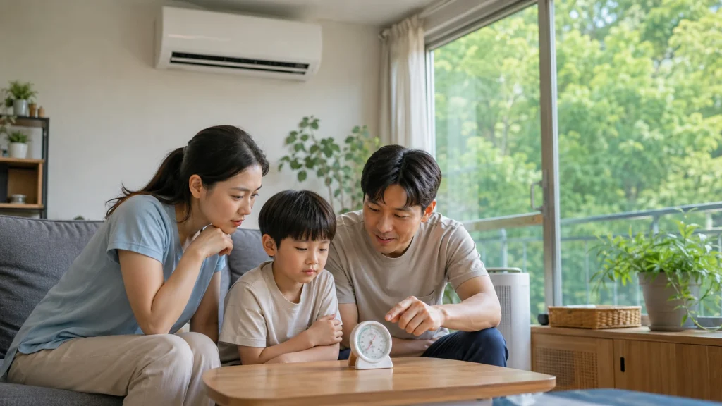 에어컨 냉매 부족 증상 현장 확인
